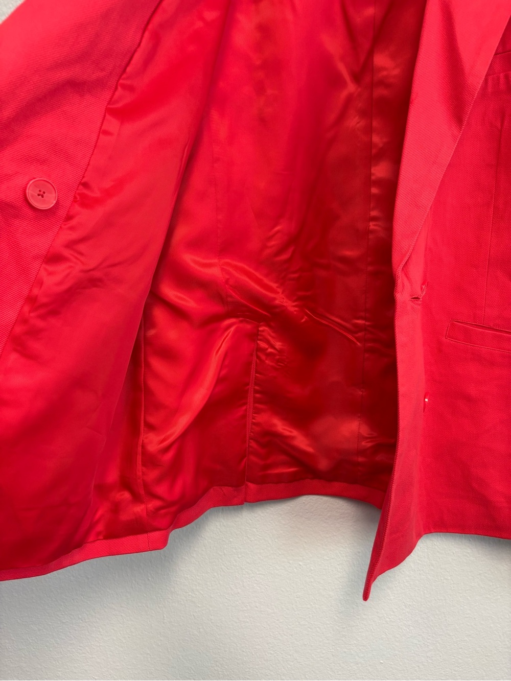 New Levi's Tailored Double-breasted Oversized Blazer in Red Size Medium - Picture 8 of 14